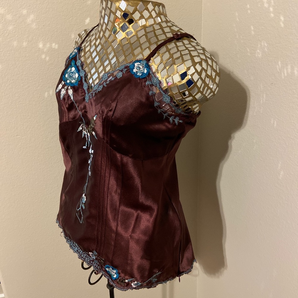 Vintage Silk/Embroidered Cami